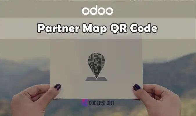 Partner Map Qr Code Odoo App Module Coding Qr Code App - Dark Background Collection - 8K Quality