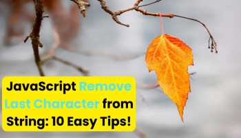 JavaScript Remove Last Character from String