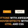 Button Hover Effect | HTML & CSS | Code4education