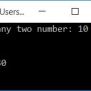 C Program To Add Two Numbers