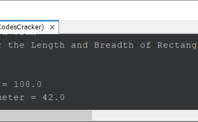 Java Program To Calculate Area And Perimeter Of A Rectangle