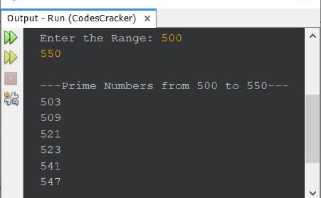 Java Program To Print Prime Numbers