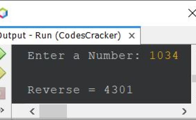 Java Program To Reverse A Number