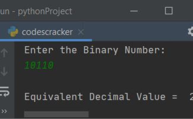 Python Program To Convert Binary To Decimal