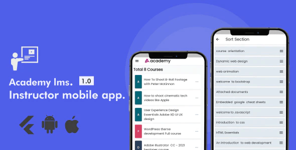 Academy Lms Instructor Mobile App - Flutter iOS & Android