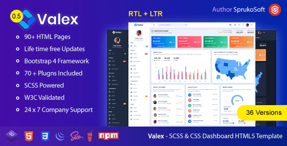 Valex – Laravel Admin Template