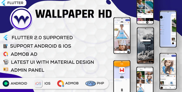 Flutter HD Wallpaper - Online Wallpaper App With PHP Admin Panel - New Concept - Flutter