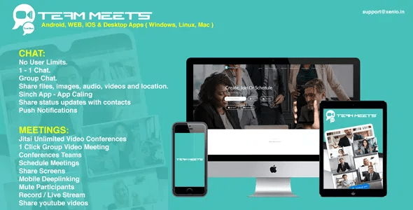 MeetsPro Subscription Android, iOS, Web Chat, Video Calls, Conferences & Webinars