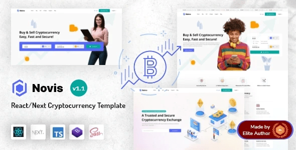 Novis - React Next.js Cryptocurrency Template
