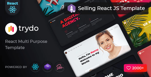 Trydo - React Creative Agency and React Portfolio Template