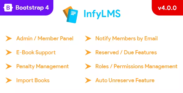 InfyLMS - Library Management System with E-Books (Laravel + ReactJS)