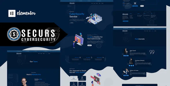Securs - Cyber Security Service Elementor Template Kit