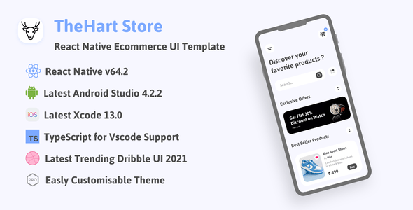 TheHart Store - React Native Ecommerce App Template UI
