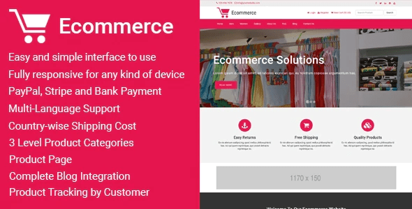 Ecommerce - Responsive Ecommerce Business Management Script