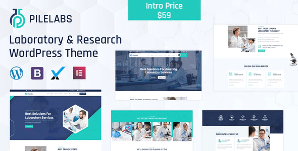 Pilelabs - Laboratory & Science Research WordPress Theme