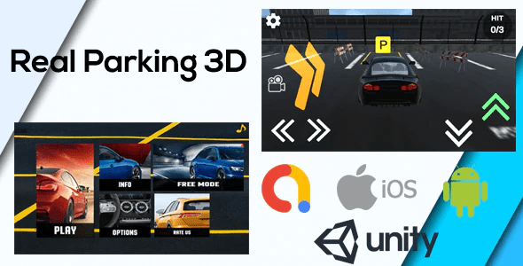 Real Car Parking 3D Game Unity ( Admob - Android - iOs - Unity 3D )