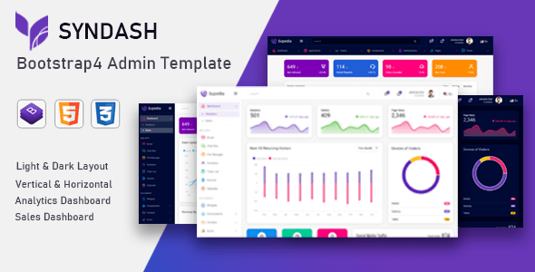 Syndash – Bootstrap4 Admin Template