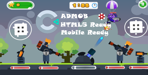 Tank Stars Survival, HTML5 game (Construct 3)