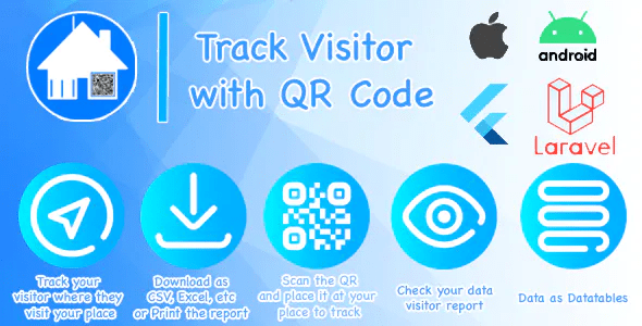 Track Visitor with QR (Laravel + Flutter)
