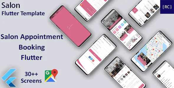 Multi Salon Appointment Booking App Template in Flutter