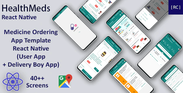Online Medicine Ordering App Template React Native - Online Pharmacy App Template React Native