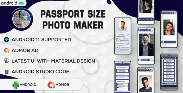 Passport Size Photo Maker - ID Photo Maker Studio - Passport Photo Editor - Android Code -Admob V2.0