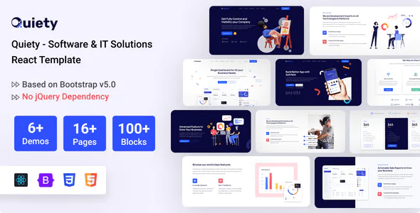 Quiety – Software & IT Solutions React Template