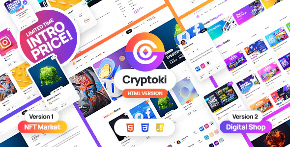 Cryptoki - HTML Template for NFT and Digital Marketplace