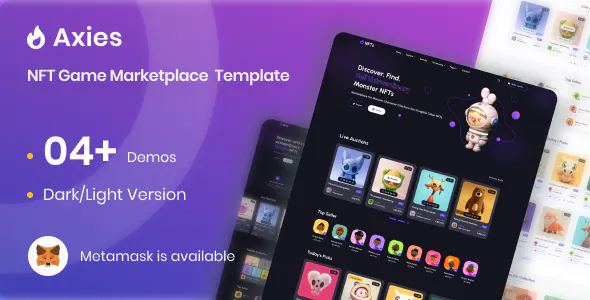 Axies - NFT Marketplace HTML Template