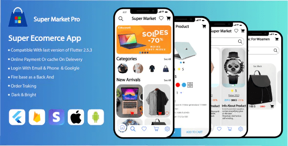 Super Market - Flutter Multi Vendor eCommerce Full App