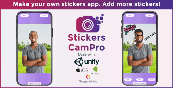 Stickers CamPro : Unity3D / Android / iOS