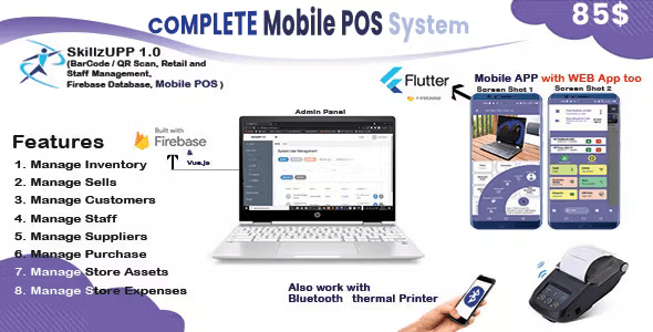 Complete Mobile+Web POS built with Flutter 2.5.3