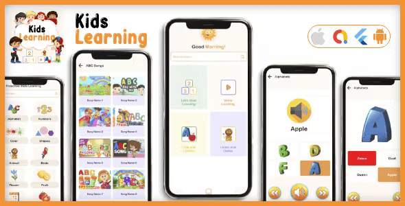 Kids learning App - kids all in one learning flutter app -Flutter Android & iOS App v2