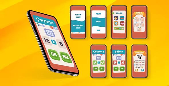 Math Game / Android Quiz - Admob Ads