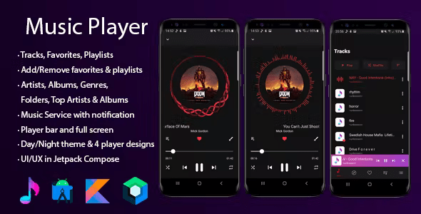 Music player - Android  - Jetpack Compose