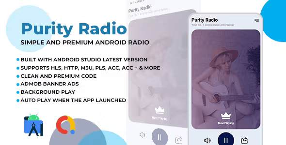 Purity Radio - Simple and Premium Radio Player for Android