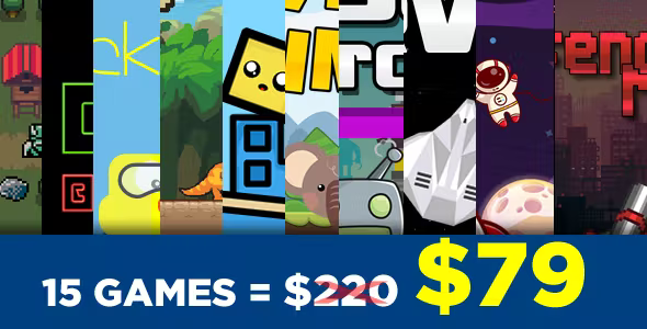 Bundle 15 Games - HTML5 Games "Construct 3"