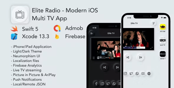 Elite TV - Modern iOS Multi TV App