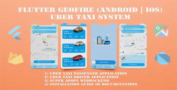Flutter Realtime Database Uber-Clone /Uber Customer - Uber Driver