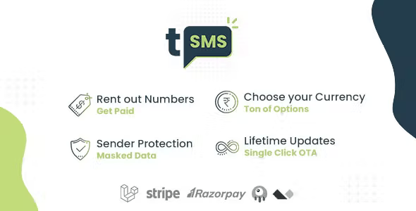 tSMS - Temporary SMS Receiving System - SaaS - Rent out Numbers