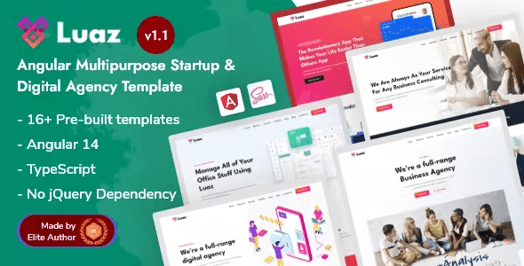 Luaz - Angular 14 Multipurpose Template