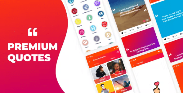 Premium Quotes - Android Quotes App With Admin Panel, Admob and Applovin Ads