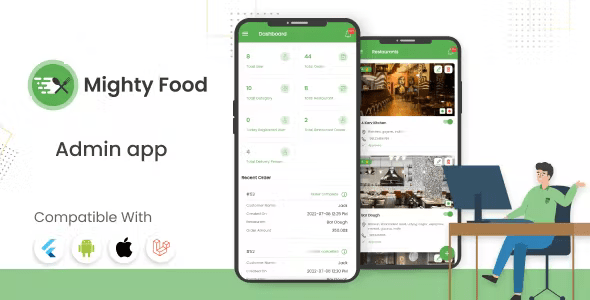[Add-on] Admin App - Flutter Admin App for MightyFood Laravel