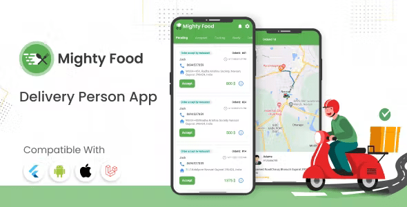 [Add-on] Delivery Boy - Flutter Delivery boy App for MightyFood Laravel