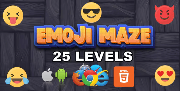 Emoji Maze - HTML5/Mobile Game - (C3p)