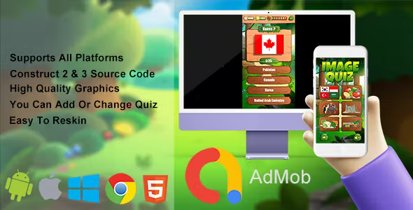 Image Quiz - HTML5 Game (Construct 2 & Construct 3)