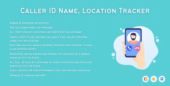 Caller ID Name - Mobile Number Locator Admob + Facebook + applovin (12 Supported)