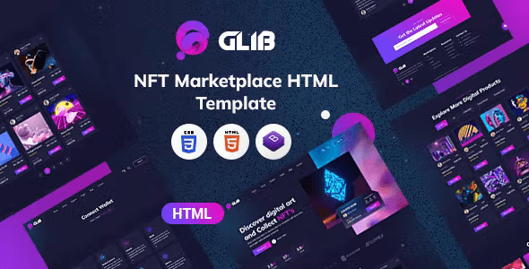Glib - NFT Marketplace HTML Template