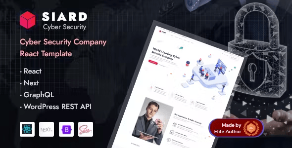 Siard - Cyber Security Services React Next Theme + Headless WordPress