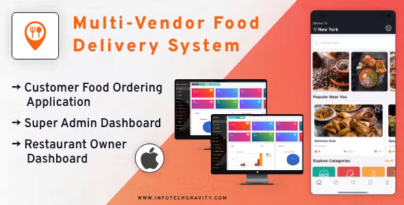 Multi Restaurant - Food ordering iOS App with Admin Panel